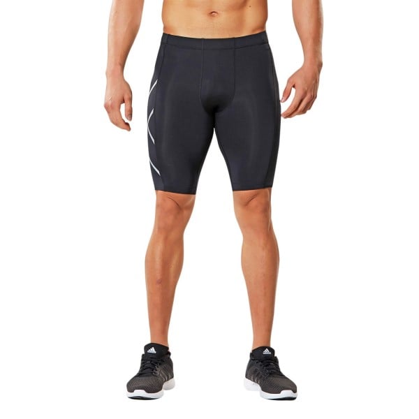 2XU Mens Compression Shorts - Black/Silver