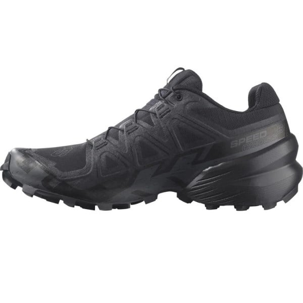 Salomon Speedcross 6 - Mens Trail Running Shoes - Black/Black/Phantom