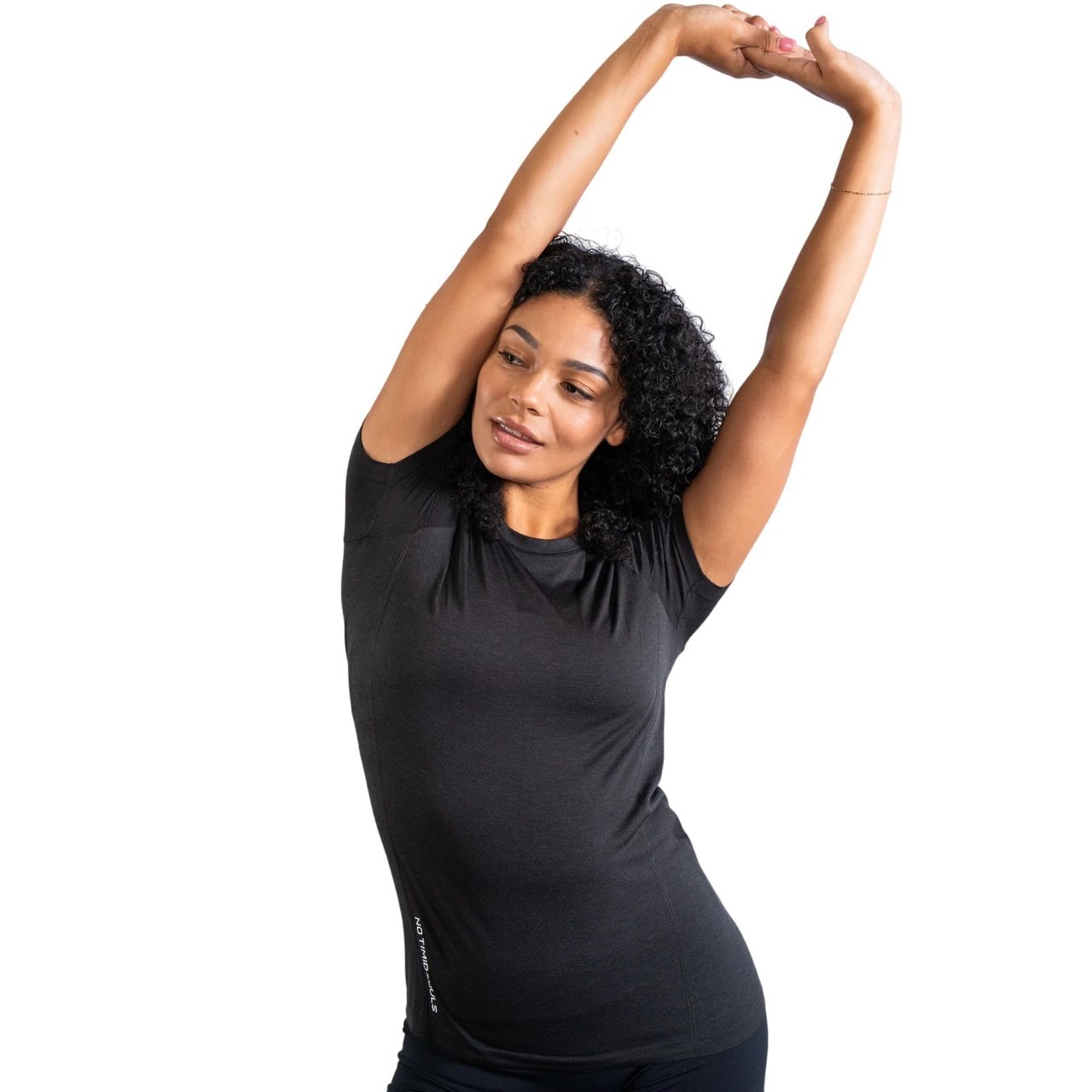 No Timid Souls GLIDE360 Womens Short Sleeve Top - New Black