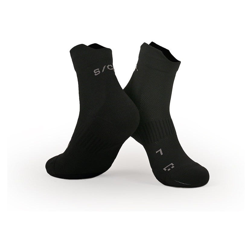 S/Co. Casual Quarter Unisex Running Socks - Jet Black - image 2