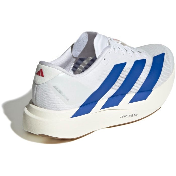 adidas Adizero Evo SL - Mens Running Shoes - Cloud White/Royal Blue/Pure Ruby