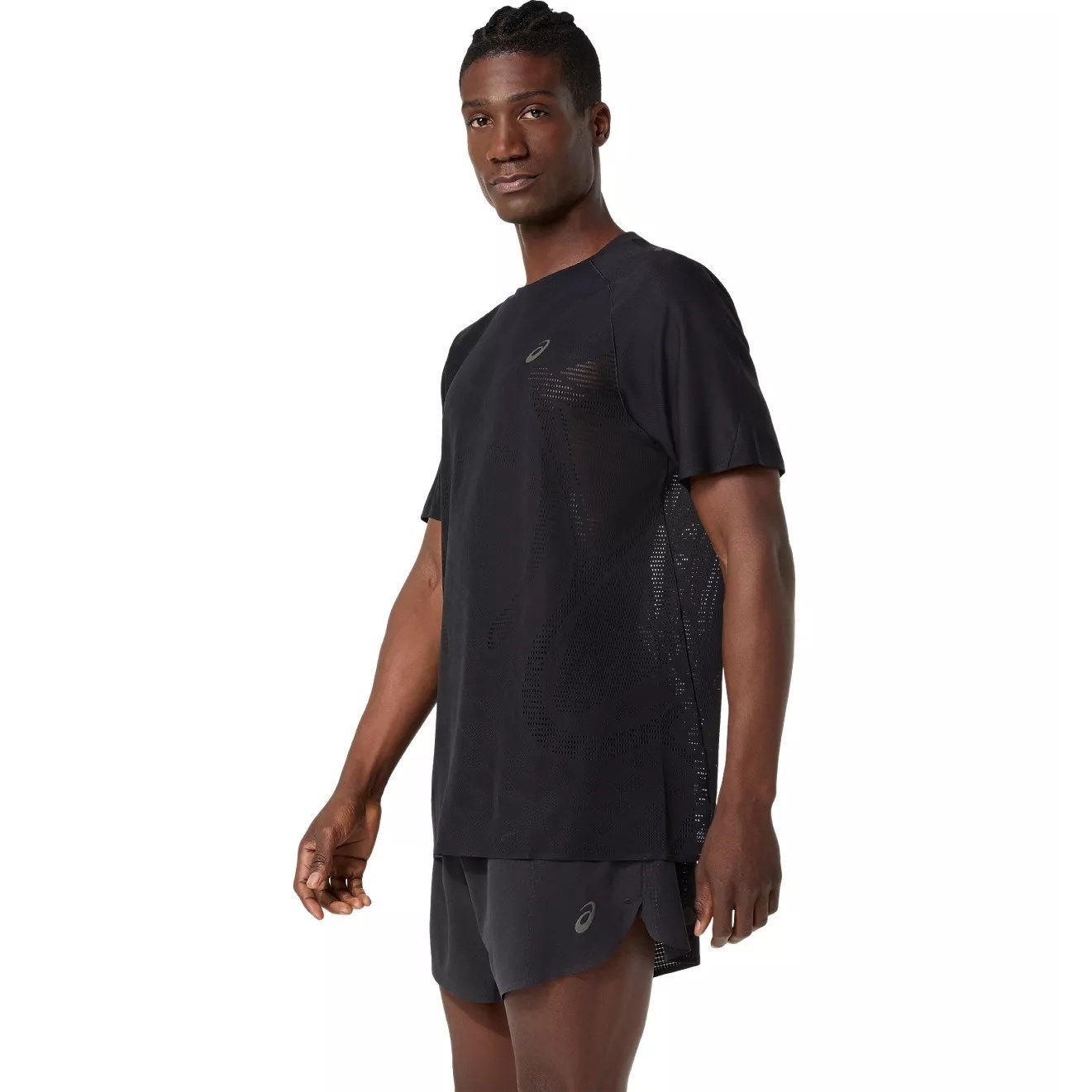 Asics MetaRun Mens Short Sleeve Top - Performance Black
