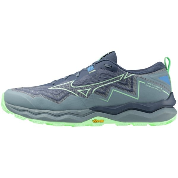 Mizuno Wave Daichi 9 - Mens Trail Running Shoes - Vintage Indigo/Neo Mint/Citadel