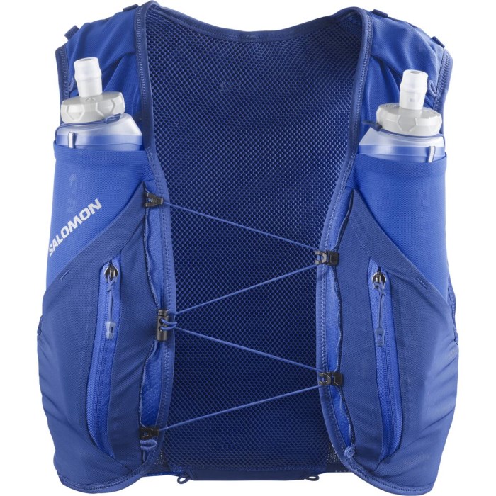 Salomon ADV Skin 12 Set Unisex Trail Running Vest With Flasks - Nautical Blue/Limoges